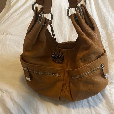 michael kors large leather hobo acorn|Hobos Michael Kors .